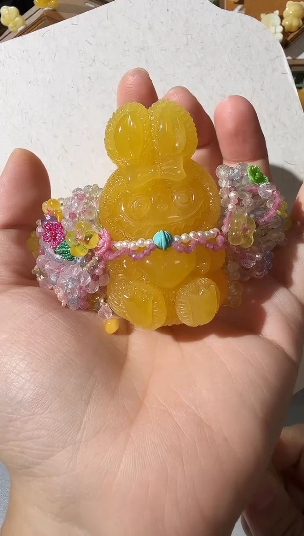 未镶嵌蜜蜡手链?***?蜜蜡萌宠手链