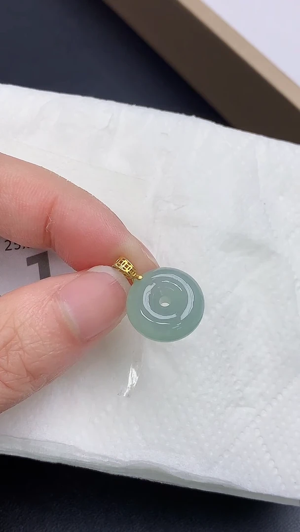 颈饰银S925镶嵌翡翠天然缅甸A货百元以上9元证书费自理