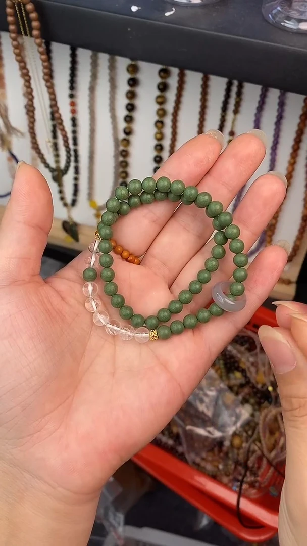 泥塑清神至宝6mm双圈白水