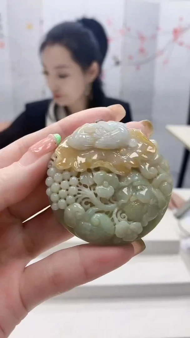 未镶嵌定制翡翠5160ry-毛货挂件96
