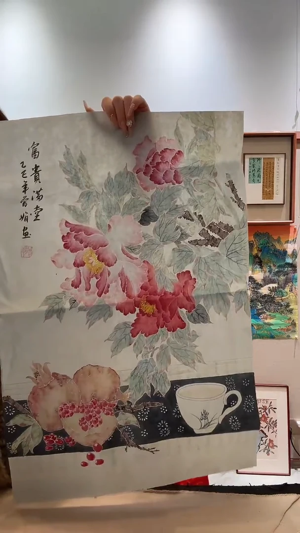 国画jz曾老师国画作品一件