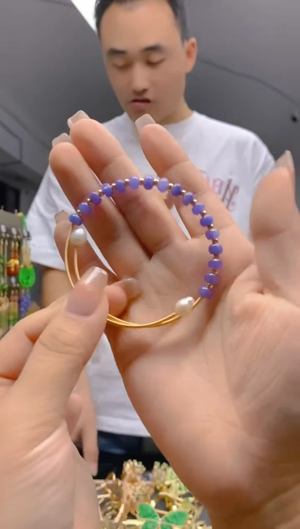 【闪购商品】翡翠耳饰合金322翡翠手镯