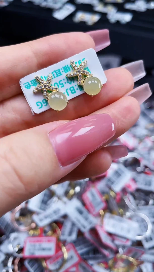 银S925镶嵌戒指翡翠天然缅甸A货翡翠