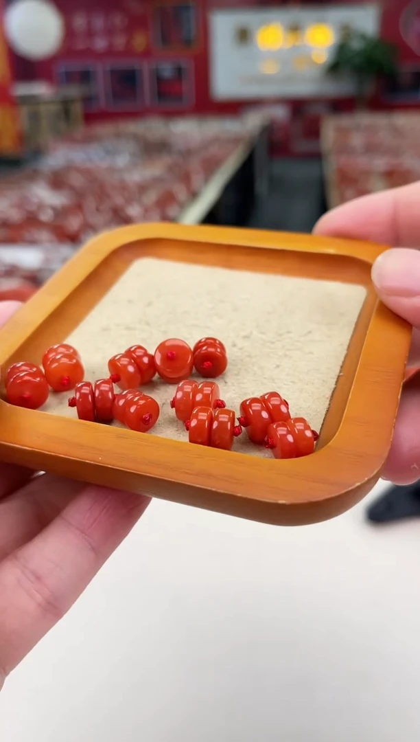 南红玛瑙片片对珠未镶嵌（多样式发其一）