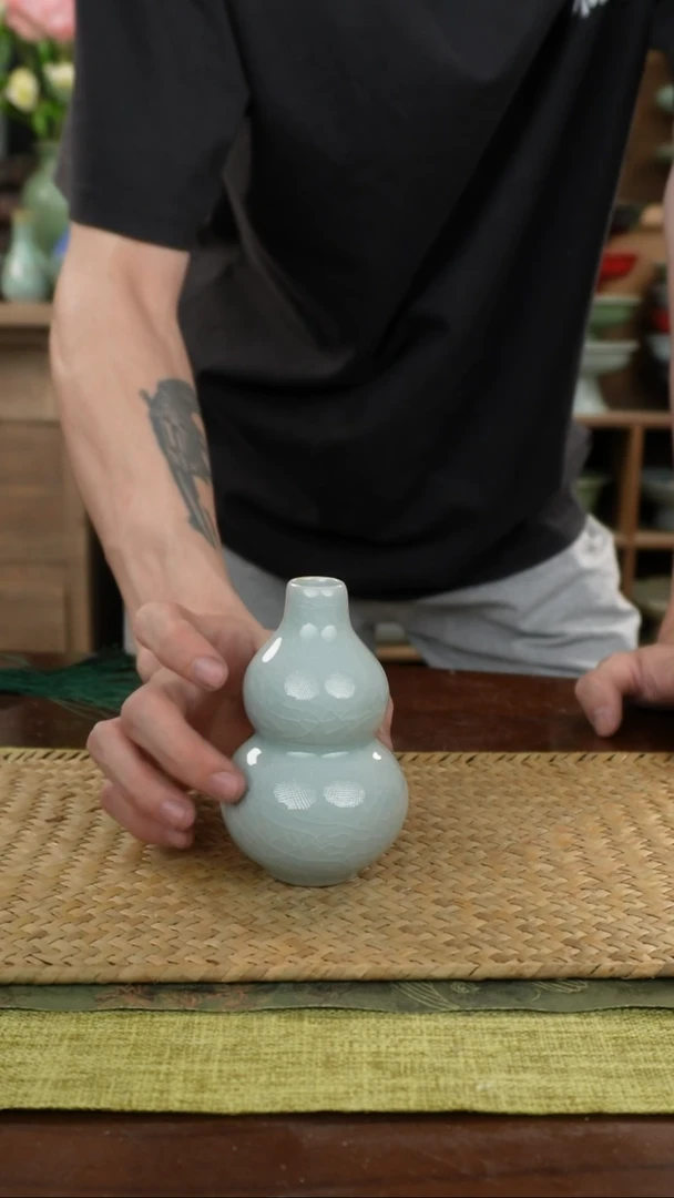 陶瓷一件包邮05葫芦粉青