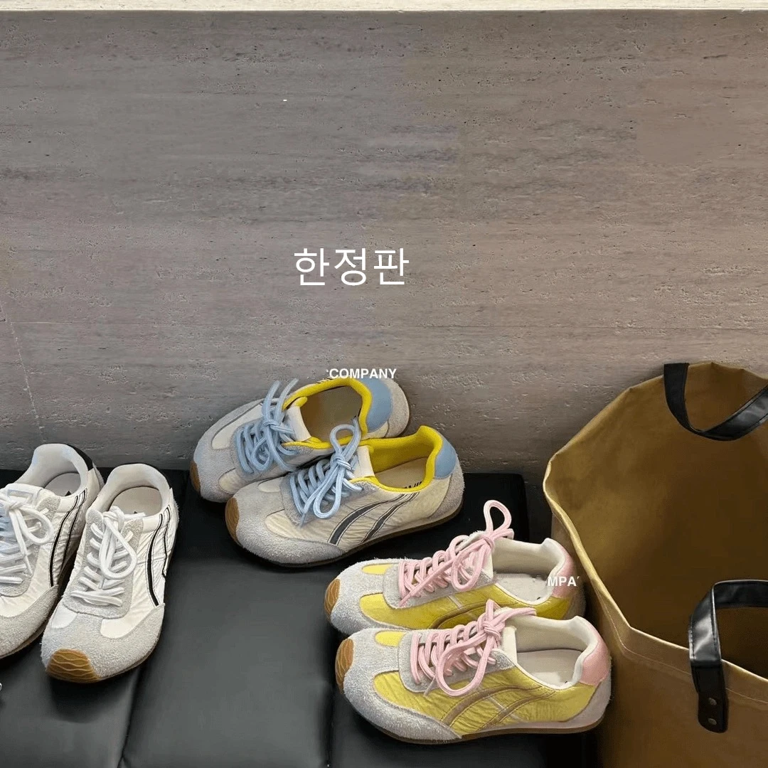 起司黎吧啦신상품*551-1春夏明系低饱和德训鞋3cm舒适百搭女鞋