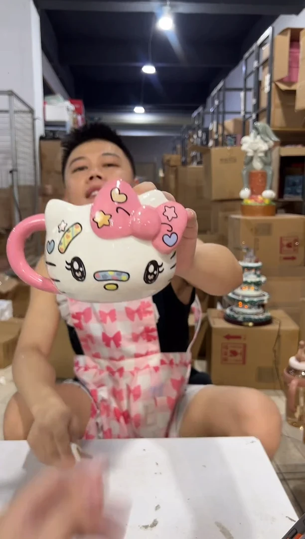 瓷片陶瓷创可贴kt头杯