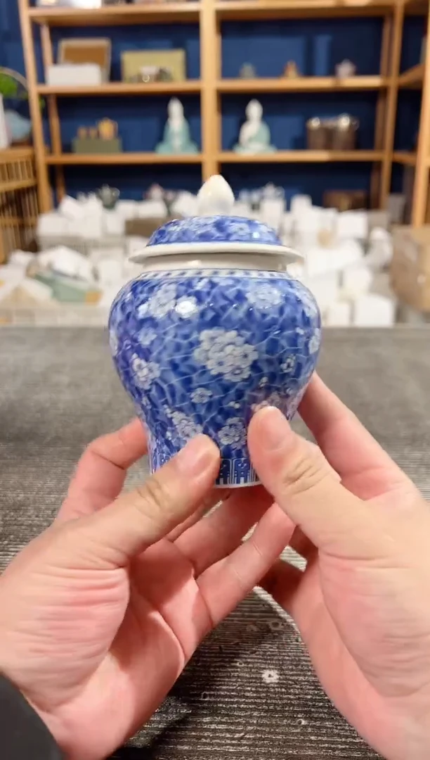 【闪购商品】其他青花冰梅茶叶罐