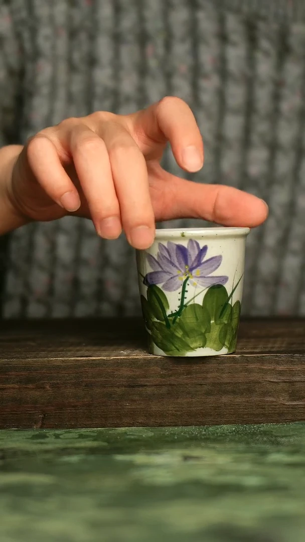 陶瓷青诗集手工手绘瓷器