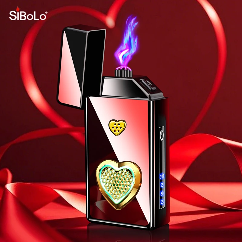 SiBoLo/仕保罗会说话的爱心创意打火机送给男朋友智能电弧防风