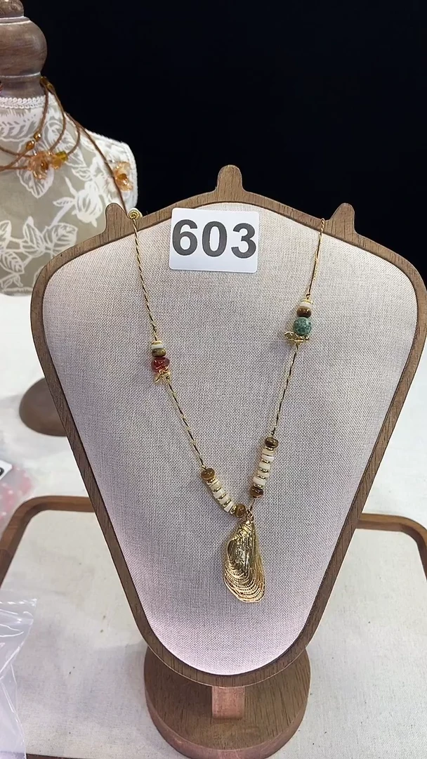 项链钛钢淡水珍珠603