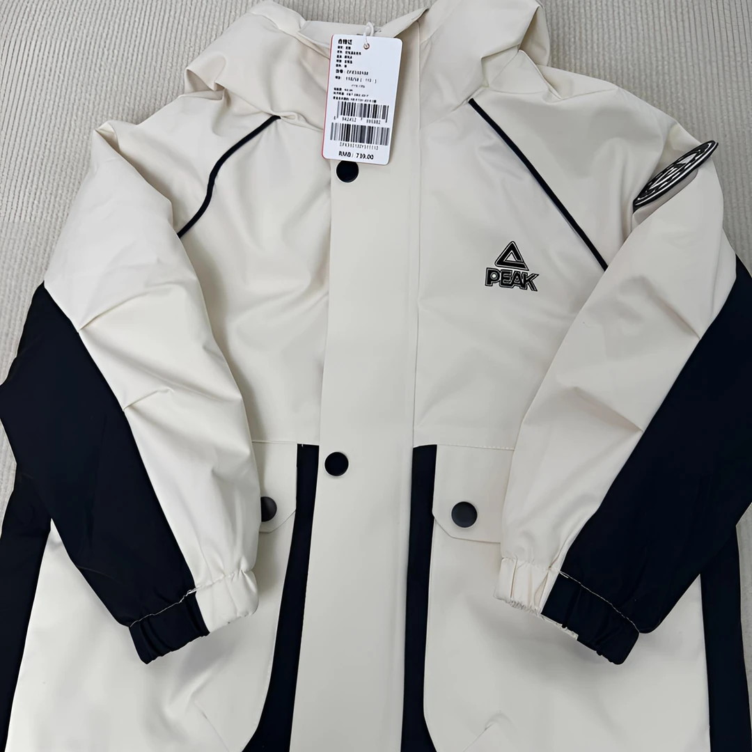 【图案随机】匹克童装清仓款男童冲锋衣冬季儿童2025新款保暖棉服男