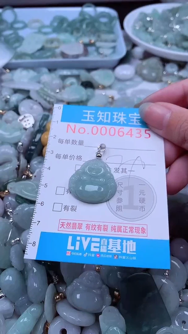 翡翠未镶嵌吊坠(不含链)6435