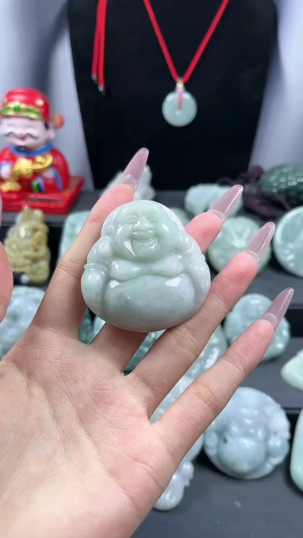 【闪购商品】翡翠颈饰未镶嵌大肚佛03