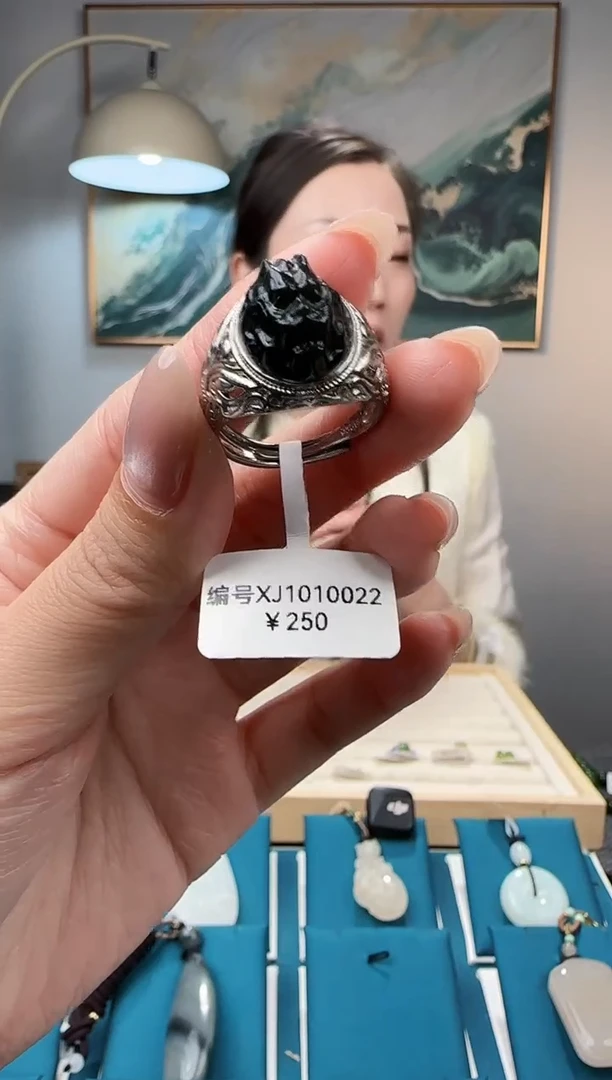 颈饰未镶嵌和田玉戒圈XJ