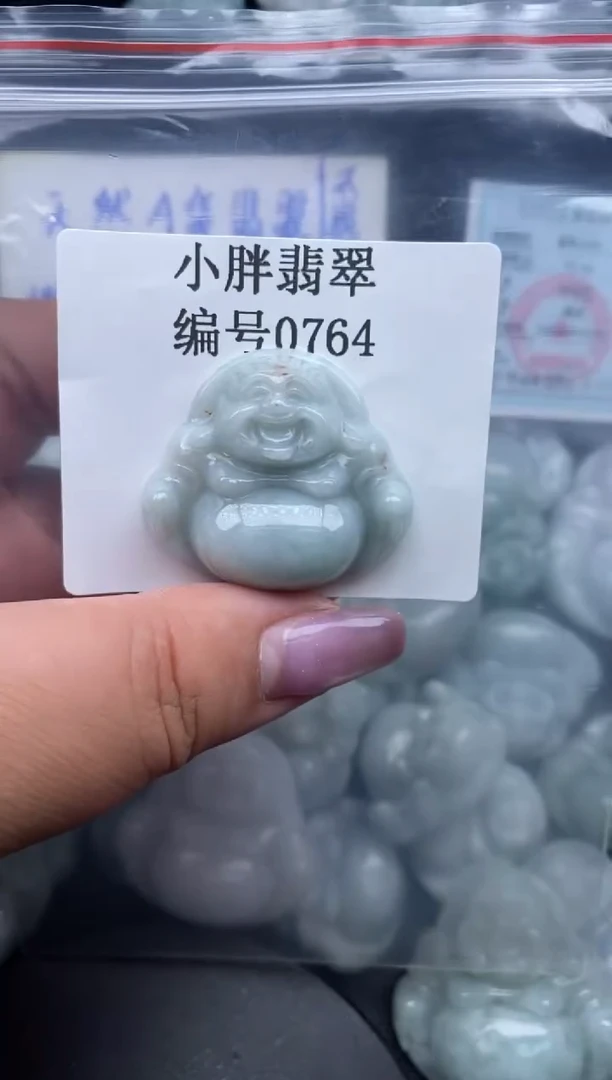 翡翠未镶嵌颈饰微瑕缅甸天然A货翡翠0764
