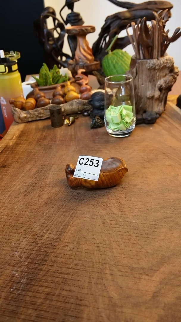C253鹰瞳手作硬木工艺茶则