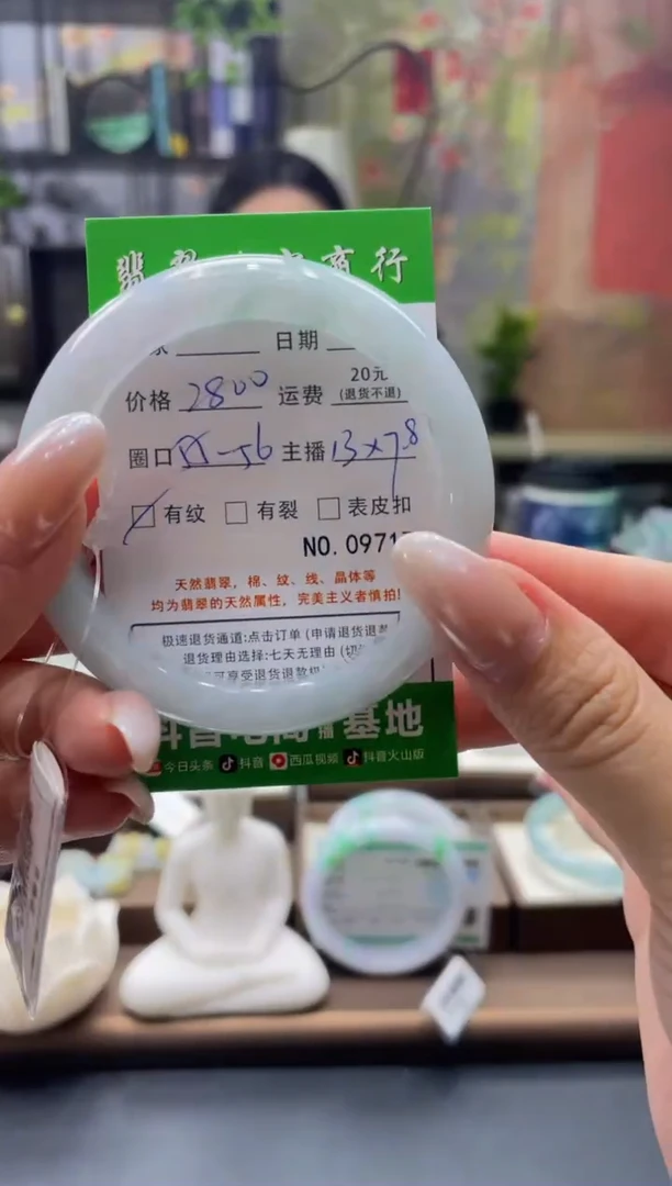 未镶嵌手镯翡翠09717****
