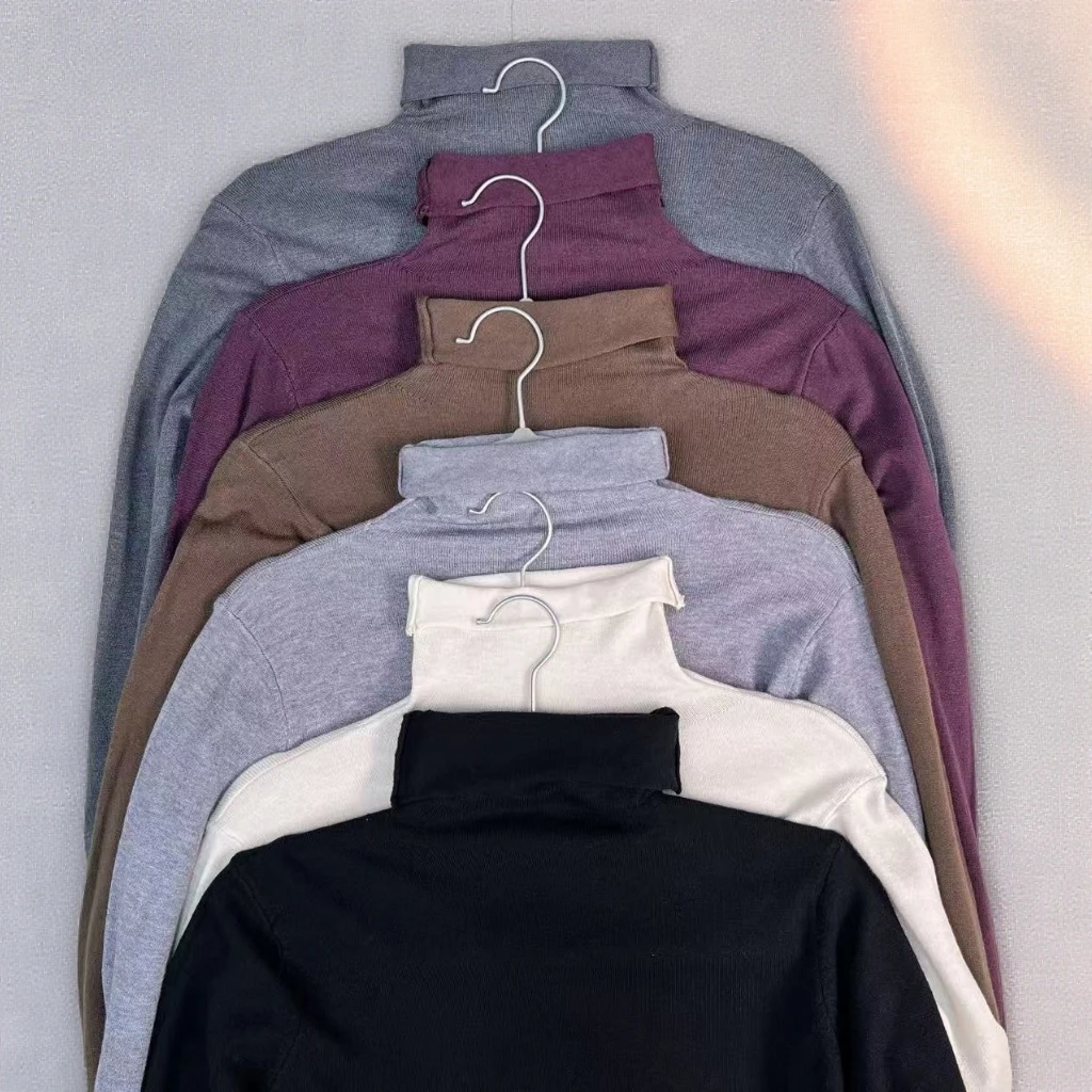 绫上锦-米羊绒堆堆领打底衫817