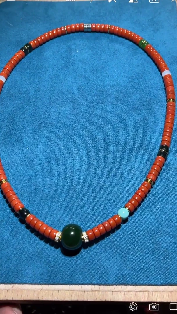 【闪购商品】定制南红玛瑙HZ片珠珠链