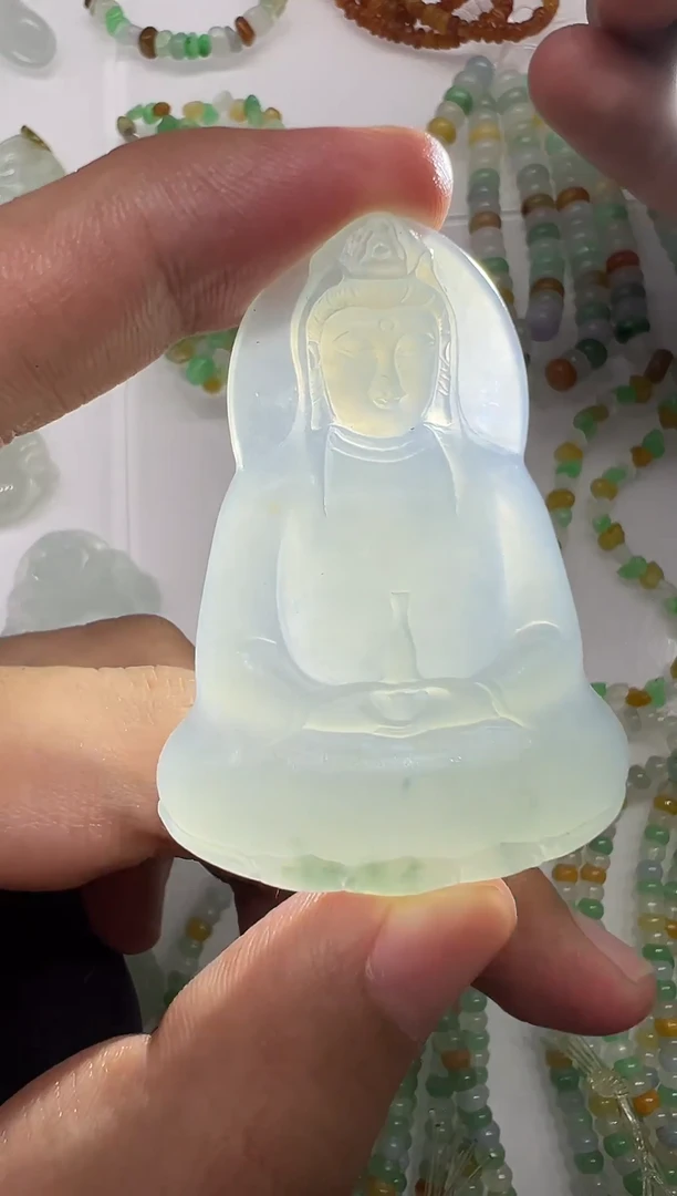 未镶嵌定制翡翠观音