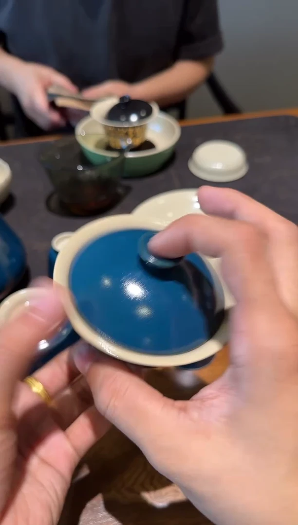 南山云泊 碧城 夕岚盖碗