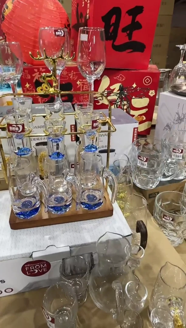 【闪购商品】玻璃无盖款青苹果直播价蓝山款6+6+杯架