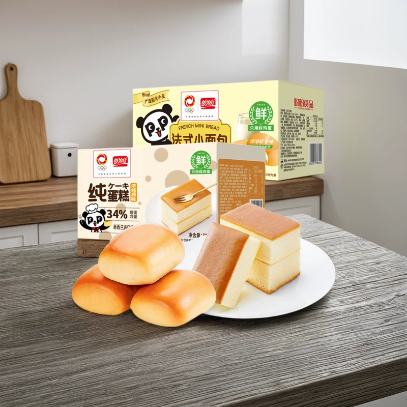 盼盼新鲜蛋糕纯蛋糕720g+小面包1000g早餐解馋松软奶香味蛋糕面包