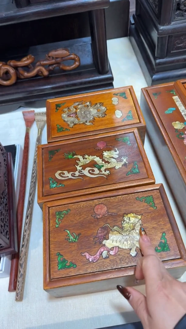 木螺钿镶嵌 大抽拉盒