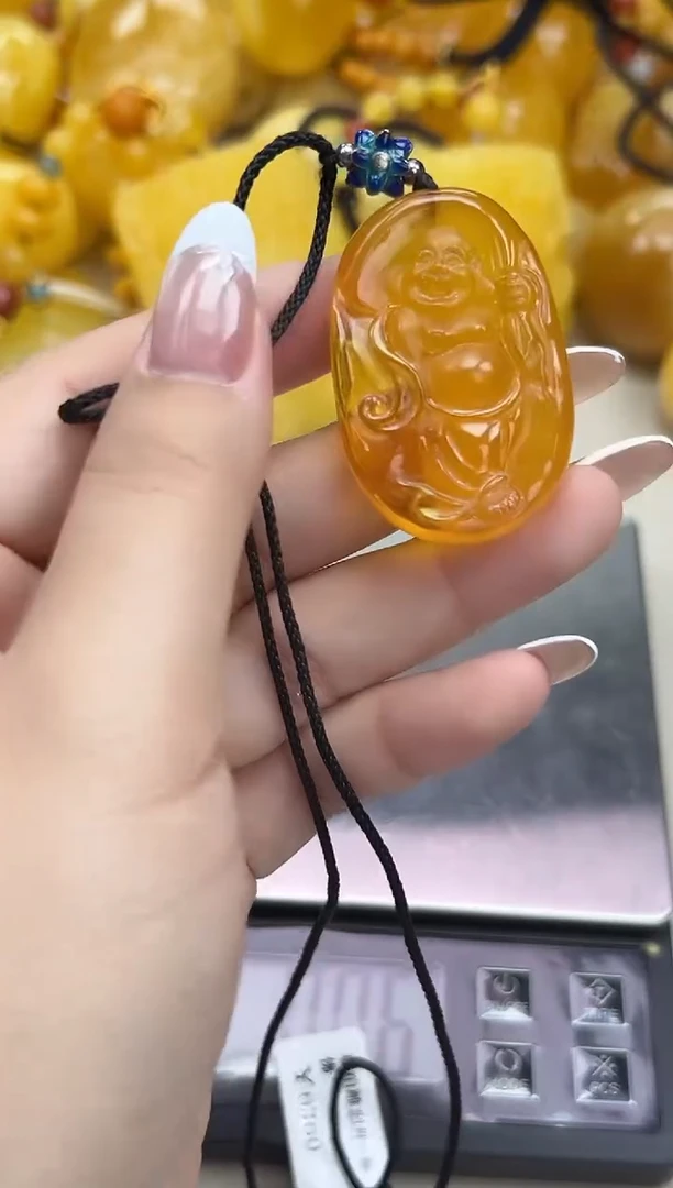 裸石琥珀未镶嵌琥珀蜜蜡吊坠