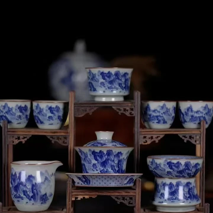 高端茶具十件件套（黑茶类）
