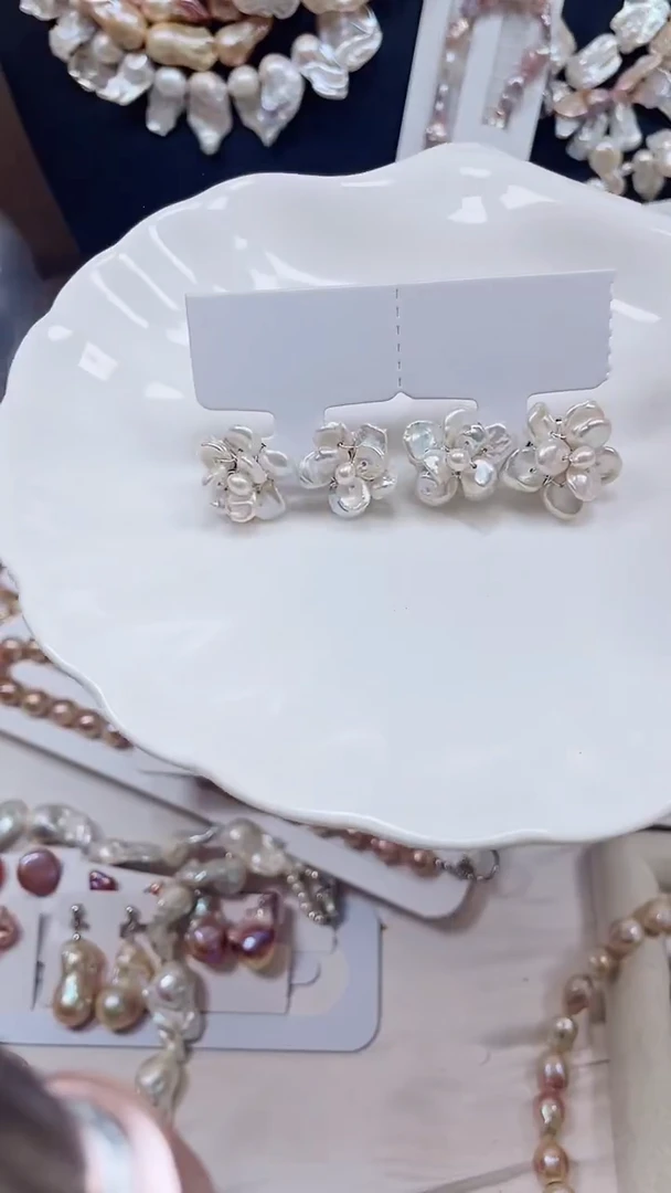 未镶嵌耳饰淡水珍珠【纯恬饰品】（多样性发货发一）