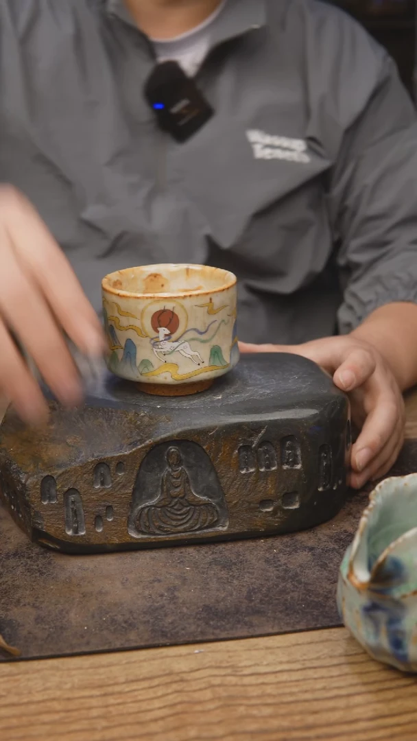 甘石陶艺志野手绘980