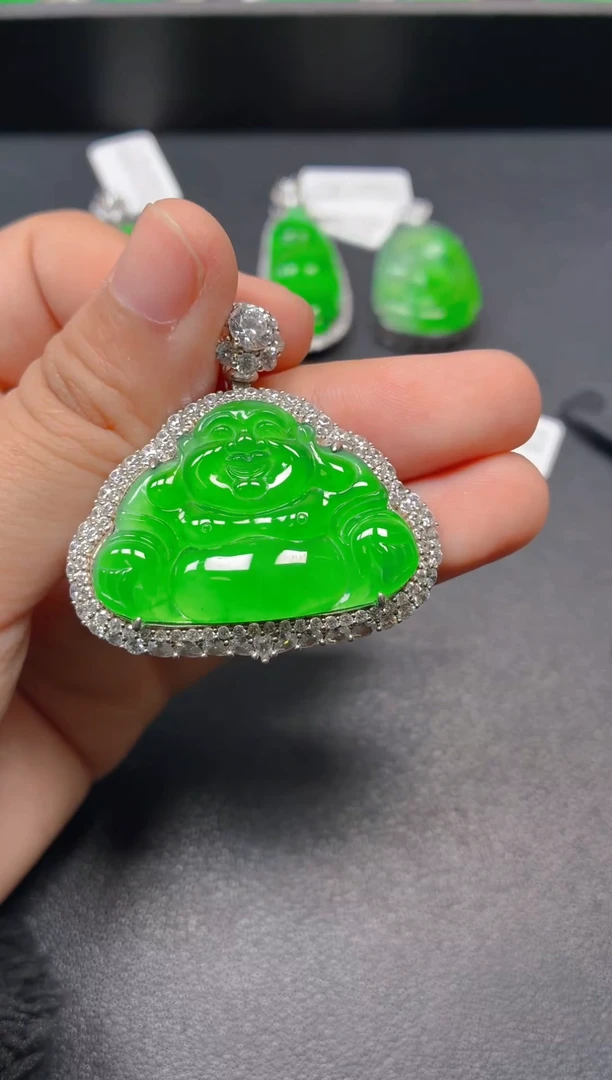 颈饰银S925镶嵌翡翠1