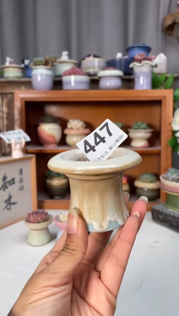 瓷片447知木小芳花盆