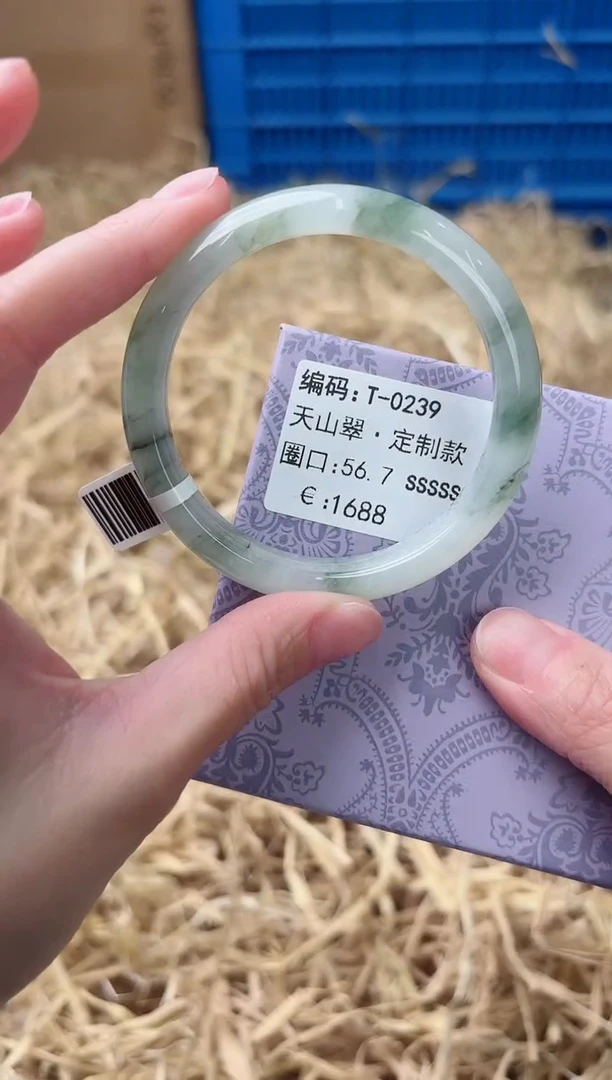 未镶嵌手镯石英质玉T-0239
