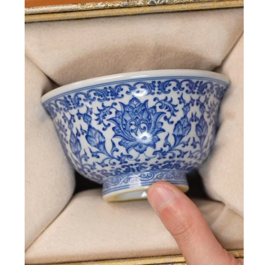 【小乔赏瓷】司陶坊青花压手杯