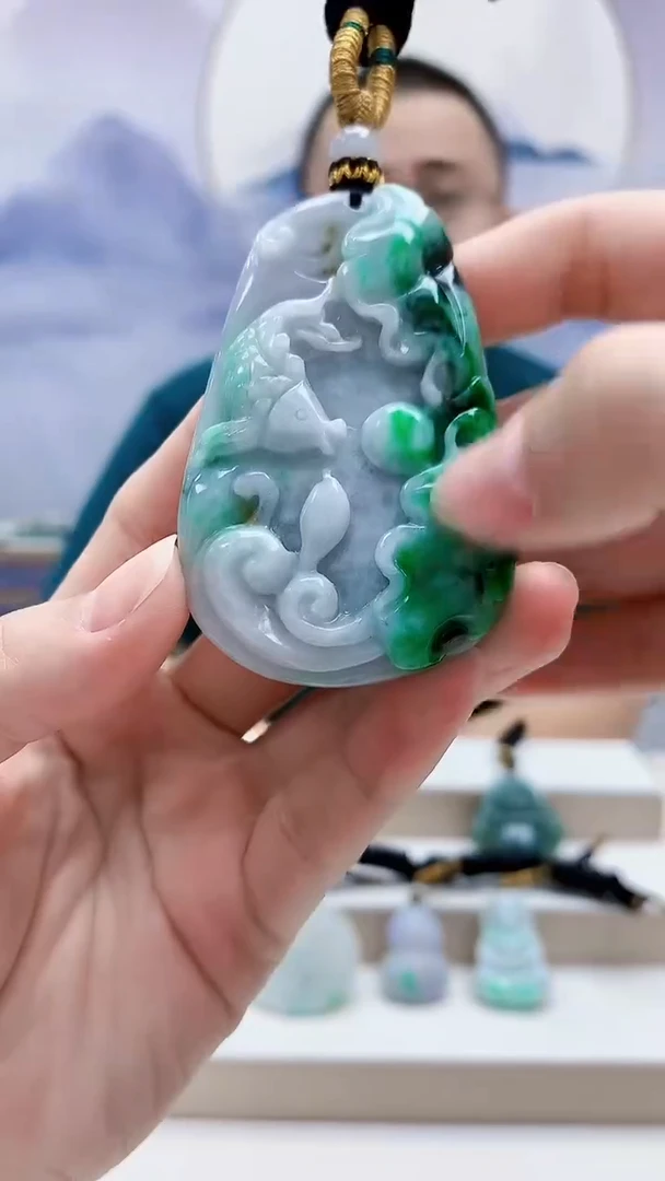 未镶嵌定制翡翠5167lr-毛货挂件25