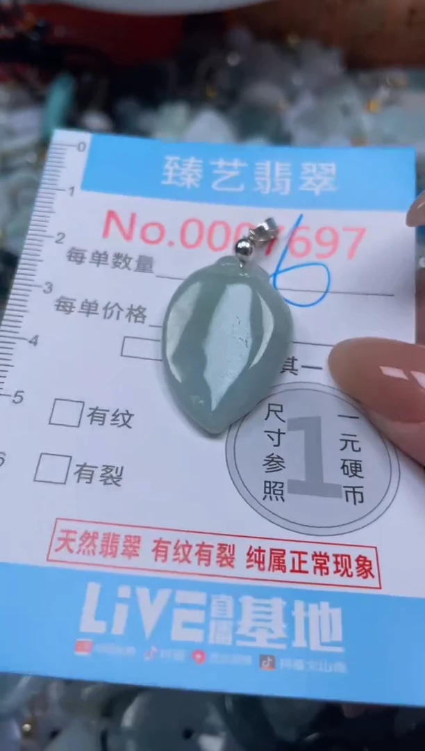 颈饰未镶嵌翡翠7697