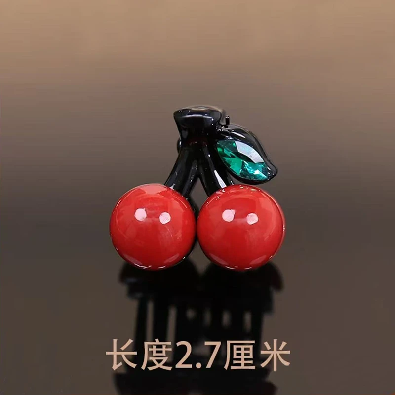 樱桃小发夹气质网红迷你可爱百搭发卡简约手作1005