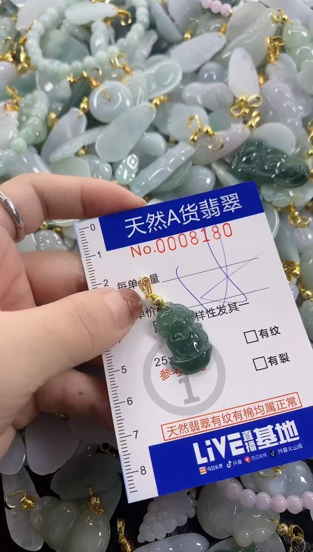颈饰未镶嵌翡翠天然A货翡翠