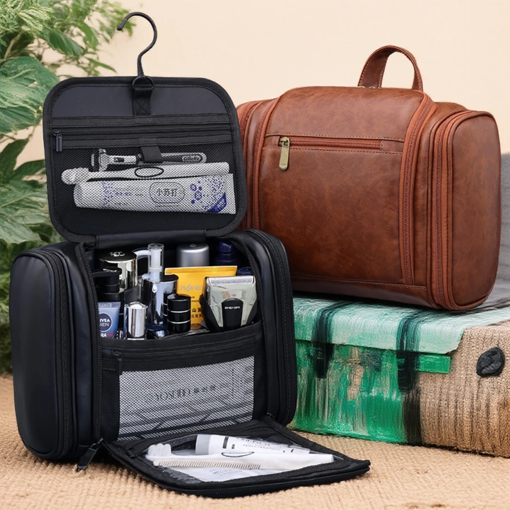 男士多功能户外便携防水干湿分离大容量出差旅行洗漱收纳包四合一