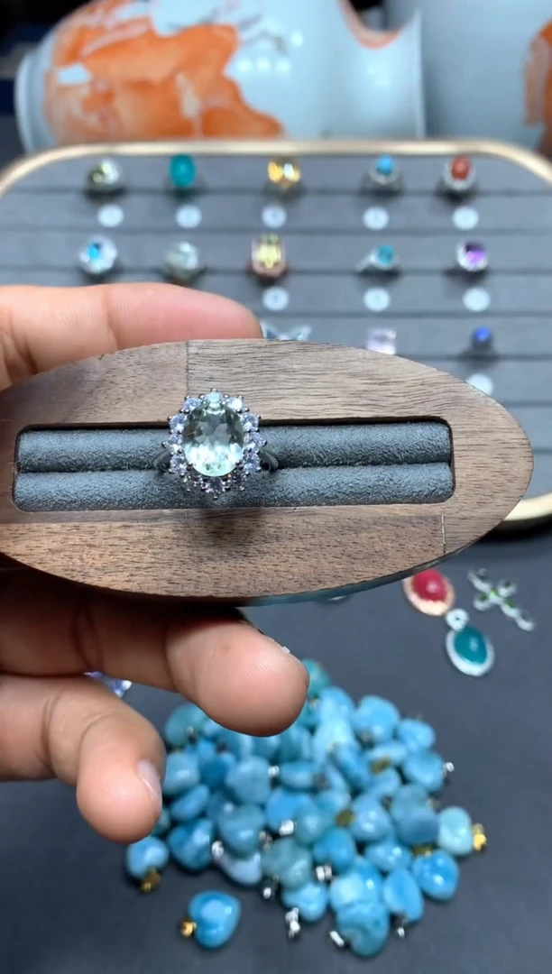 【闪购商品】绿水晶戒指未镶嵌W104（随机性发货只发一单）