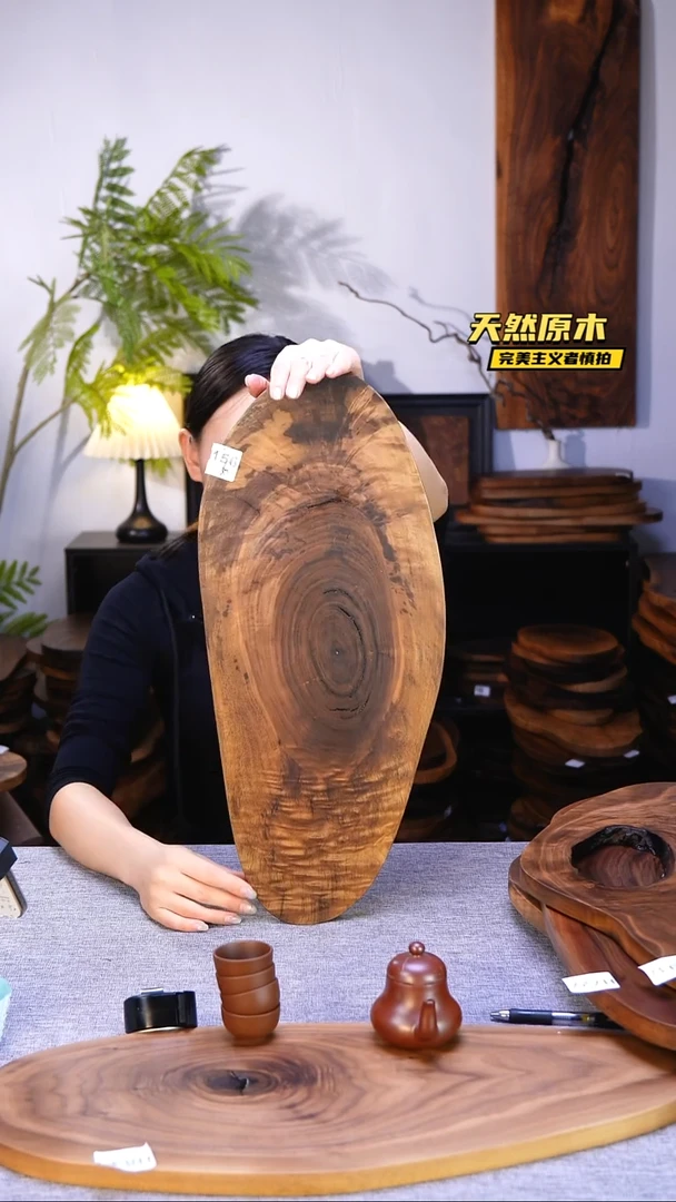 木北美黑胡桃原木.干裂疤结不属于商品质量问题完美主义者慎拍