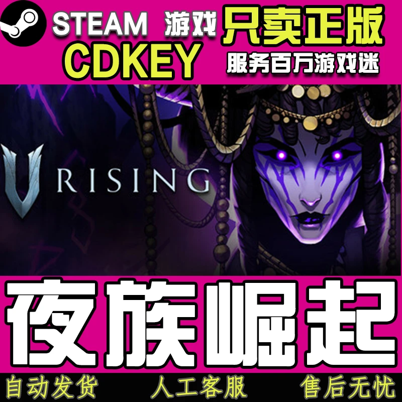 Steam游戏 夜族崛起 吸血鬼崛起 V Rising 国区正版CDKEY激活码