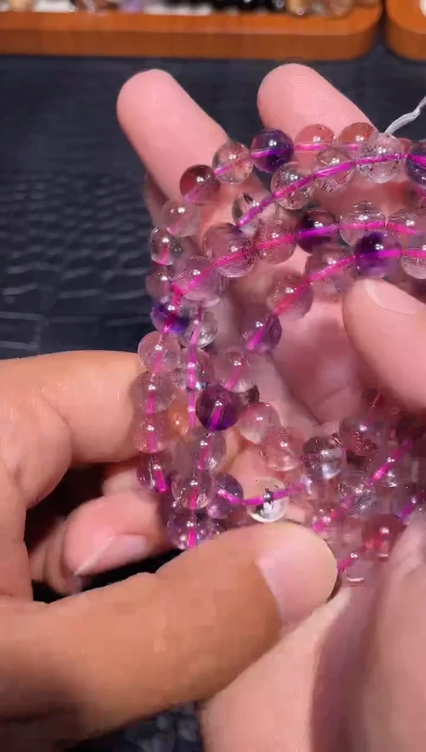 未镶嵌手链水晶超七单圈A8（多样性发其一）