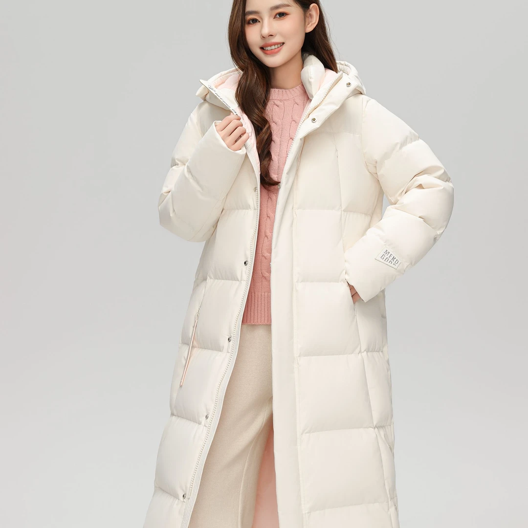 DWL-1626羽绒服女士2025冬季新款休闲加厚保暖连帽情侣时尚外套