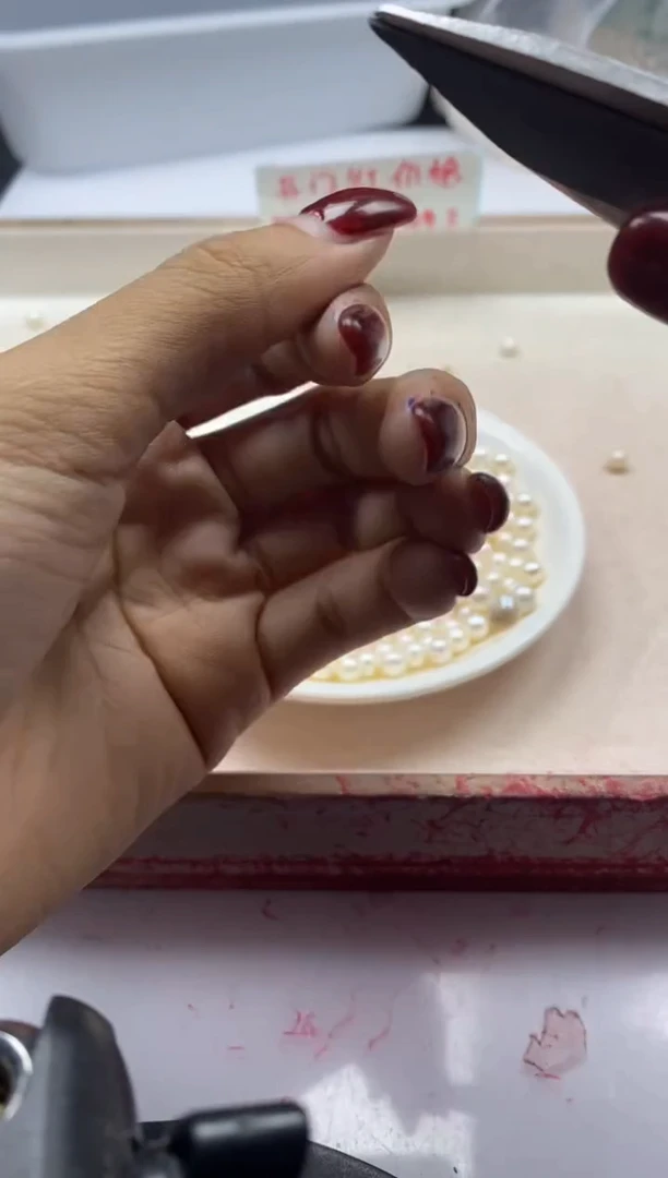 【闪购商品】淡水珍珠颈饰未镶嵌w2221近圆珍珠6mm*10颗