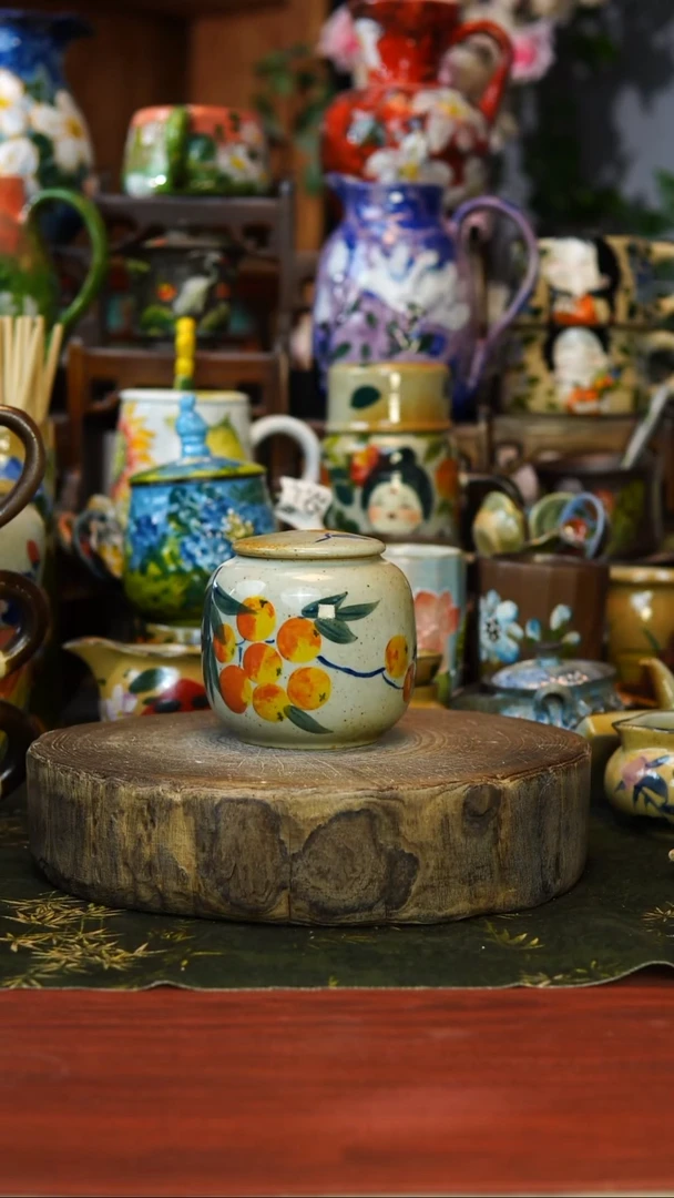 花瓶/杯子/碗微瑕90景德镇手工高温釉下彩