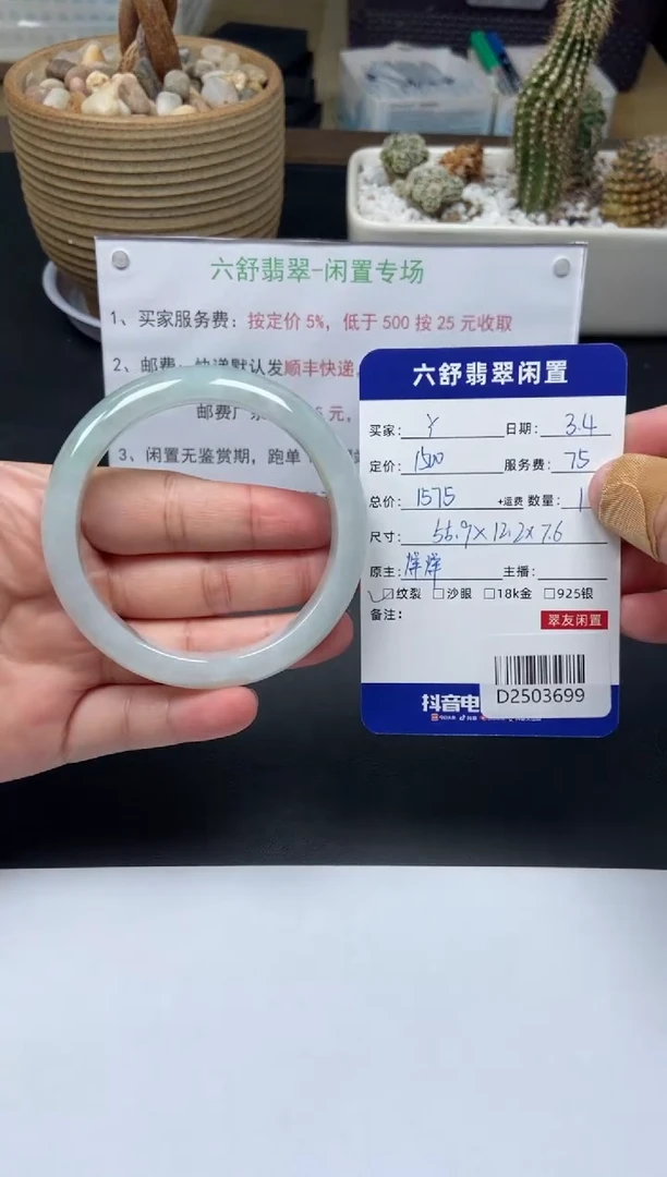 【闪购商品】翡翠手镯未镶嵌D2503699